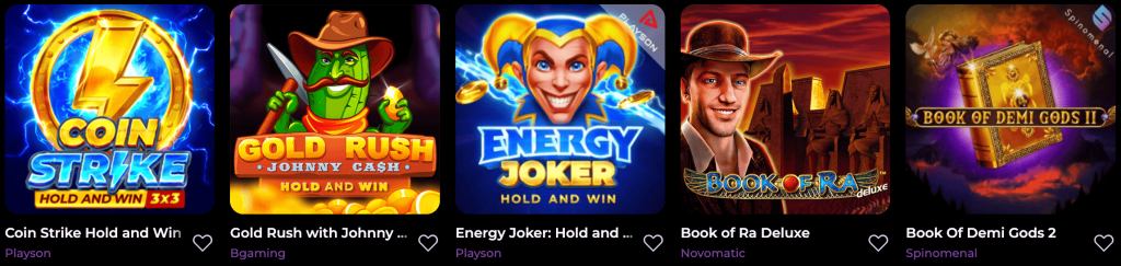 Juegos de Spin Mama Casino