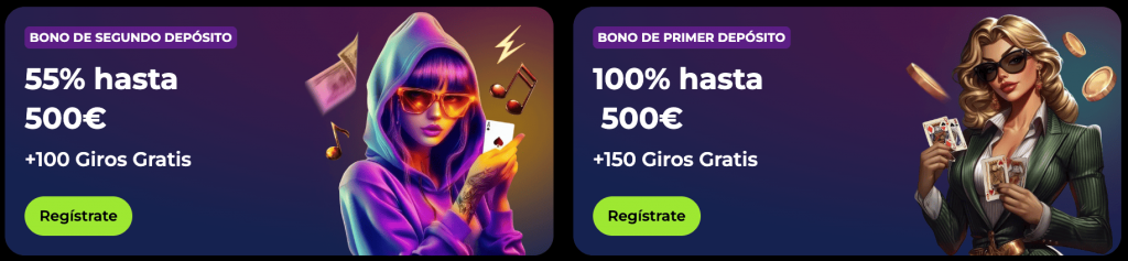 Bonos y promociones en Spinmama Casino
